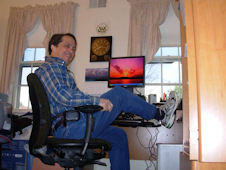Jim at his home office