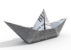 Newspaper boat